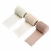 Tasiemki szyfonowe cream beige 4 cmx5m 3szt. Wydawca: Dalprint. Dadada.pl Opakowanie Tasiemki szyfonowe cream beige 4 cmx5m 3szt