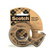 Taśma biurowa ekologiczna SCOTCH® Magic™ (9-1920D), matowa, z dyspenserem, 19mm, 20m. Wydawca: 3M. Dadada.pl Opakowanie Taśma biurowa ekologiczna SCOTCH® Magic™ (9-1920D), matowa, z dyspenserem, 19mm, 20m