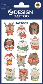 Opakowanie Tatuaże bożonarodzeniowe dla dzieci - zwierzęta