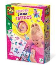 Tatuaże Galaxy Jednorożce brokat. Wydawca: SES. Dadada.pl Opakowanie Tatuaże Galaxy Jednorożce brokat
