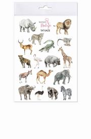Opakowanie Tatuaże zmywalne Zwierzęta Afryki