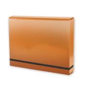 Opakowanie Teczka A4 lux na gumkę ochra ciemna PENMATE