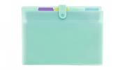 Opakowanie Teczka A4 PP harmonijkowa pastel zielony