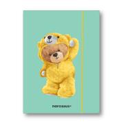 Teczka A4+ z gumką Teddies&Miś w dresiku. Wydawca: Narcissus. Dadada.pl Opakowanie Teczka A4+ z gumką Teddies&Miś w dresiku