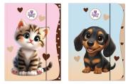Opakowanie Teczka A4 z gumką The Sweet Pets mix