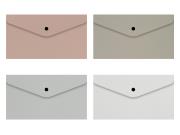 Opakowanie Teczka DL kopertowa na zatrzask nadruk Idealink 1szt.mix