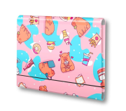 Teczka łamana A4 na gumkę Kapibara food PENMATE. Wydawca: Penmate. Dadada.pl Opakowanie Teczka łamana A4 na gumkę Kapibara food PENMATE