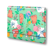 Teczka łamana A4 na gumkę Kapibara łąka PENMATE. Wydawca: Penmate. Dadada.pl Opakowanie Teczka łamana A4 na gumkę Kapibara łąka PENMATE