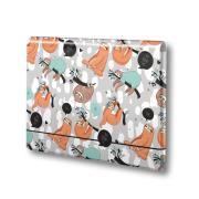 Opakowanie TECZKA ŁAMANA A4 NA GUMKĘ T 0122 LENIWCE FOLIA MAT NIERYSUJĄCA