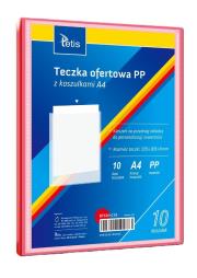 Opakowanie Teczka ofertowa A4 PP + 10 koszulek czerwona