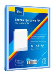 Opakowanie Teczka ofertowa A4 PP + 10 koszulek niebieska