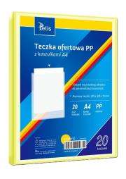 Opakowanie Teczka ofertowa A4 PP + 20 koszulek żółta