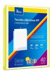 Opakowanie Teczka ofertowa A4 PP + 40 koszulek żółta