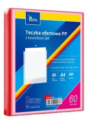 Opakowanie Teczka ofertowa A4 PP + 60 koszulek czerwona