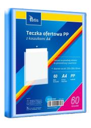Opakowanie Teczka ofertowa A4 PP + 60 koszulek niebieska