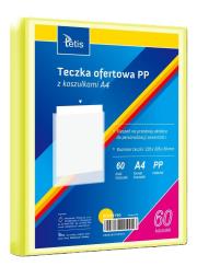 Opakowanie Teczka ofertowa A4 PP + 60 koszulek żółta