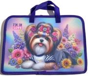 Teczka-torba A4+ zapinana na zamek z rączką Piesek. Wydawca: Fresh. Dadada.pl Opakowanie Teczka-torba A4+ zapinana na zamek z rączką Piesek