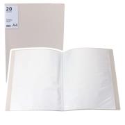 Teczka z koszulkami A4 beżowa. Wydawca: Leantoys. Dadada.pl Opakowanie Teczka z koszulkami A4 beżowa