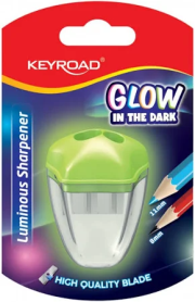 Temperówka plastikowa fluorescencyjna podwójna. Wydawca: Keyroad. Dadada.pl Opakowanie Temperówka plastikowa fluorescencyjna podwójna