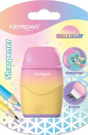 Temperówka plastikowa KEYROAD z gumką opalizująca podwójna blister 1szt.mix. Wydawca: Keyroad. Dadada.pl Opakowanie Temperówka plastikowa KEYROAD z gumką opalizująca podwójna blister 1szt.mix