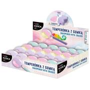Opakowanie Temperówka z gumką (24szt) KIDEA