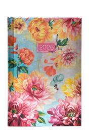 Opakowanie Terminarz 2026 dzienny B6 metalic kwiaty MIX
