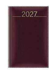 Opakowanie Terminarz 2027 B6 Madrid bordowy
