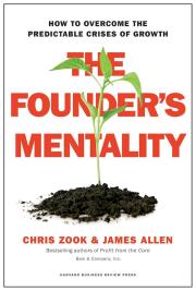 The Founder's Mentality wer. angielska. Autor: Chris Zook, James Allen. Dadada.pl Okładka książki The Founder's Mentality wer. angielska