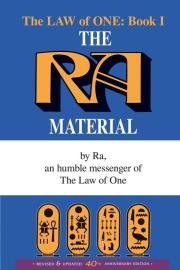 The Ra Material BOOK ONE wer. angielska. Autor: Elkins Rueckert & McCarty. Dadada.pl Okładka książki The Ra Material BOOK ONE wer. angielska
