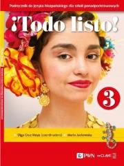 !Todo listo! 3 PP Podręcznik J.hiszp. PWN. Autor: Olga Cruz Moya, Jackowska Mari. Dadada.pl Okładka książki !Todo listo! 3 PP Podręcznik J.hiszp. PWN