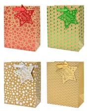 Opakowanie Torba QPS Boże Narodzenie Kraft MIX