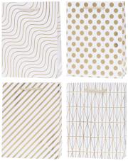 Opakowanie Torebka Lux 26x32x10cm hot-stamp mix ROZETTE 1 szt