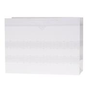 Opakowanie Torebka Lux 55x40x20cm brokat biała ROZETTE 1 szt