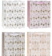 Opakowanie Torebka ozdobna 18x23x10cm hot-stamp mix ROZETTE
