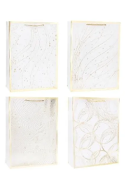 Opakowanie Torebka ozdobna 18x23x8cm hot-stamp mix ROZETTE