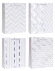 Opakowanie Torebka ozdobna 18x23x8cm hot-stamp mix ROZETTE