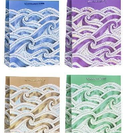 Opakowanie Torebka ozdobna 18x23x8cm hot-stamp mix ROZETTE