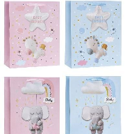 Opakowanie Torebka ozdobna 26x32x10cm dziecięce mix ROZETTE