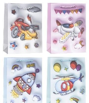 Opakowanie Torebka ozdobna 26x32x10cm dziecięce mix ROZETTE