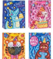 Opakowanie Torebka ozdobna 26x32x10cm dziecięce mix ROZETTE