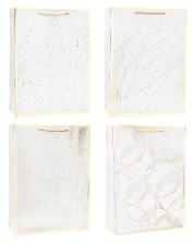 Opakowanie Torebka ozdobna 26x32x10cm hot-stamp mix ROZETTE