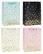 Opakowanie Torebka ozdobna 26x32x10cm hot-stamp mix ROZETTE
