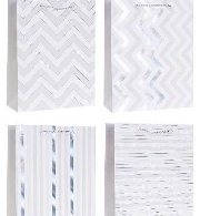 Opakowanie Torebka ozdobna 26x32x10cm hot-stamp mix ROZETTE