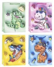 Opakowanie Torebka ozdobna 31x40x12cm dziecięce mix ROZETTE