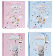 Opakowanie Torebka ozdobna 31x42x12cm dziecięce mix ROZETTE