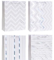 Opakowanie Torebka ozdobna 31x42x12cm hot-stamp mix ROZETTE