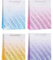 Opakowanie Torebka ozdobna 31x42x12cm hot-stamp mix ROZETTE