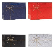 Opakowanie Torebka ozdobna 32x26x10cm hot-stamp mix ROZETTE