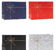 Opakowanie Torebka ozdobna 40x31x12cm hot-stamp mix ROZETTE