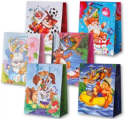 Opakowanie Torebka ozdobna laminowana PL-6 średnia dziecięce